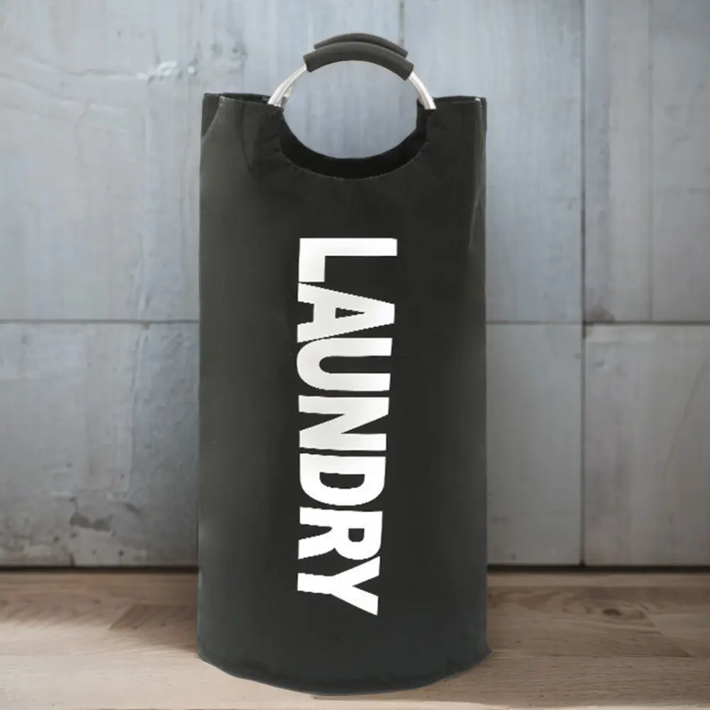 82L Dirty Clothes Basket with Handle Foldable Laundry Basket Clothes Storage Basket Multifunction for Bedroom Bathroom