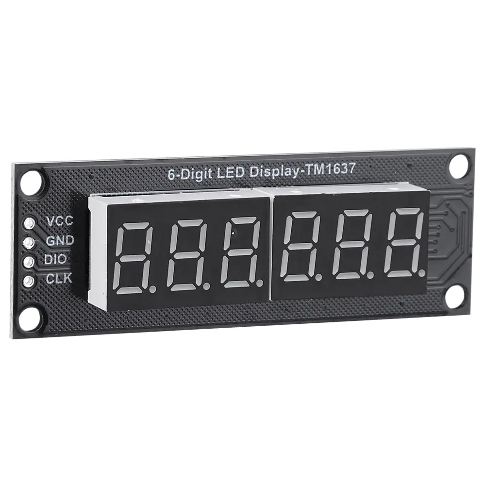 TM1637 LED Display Module for Arduino 6-Digit 7-Segment 0.36''/0.56 Inch Time Clock Indicator Tube Module Red/Blue/Green/Yellow