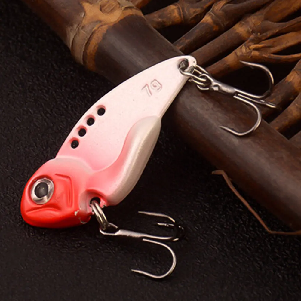 5Pcs Metal VIB 7g Spinner Spoon Fishing Lures Artificial Hard Bait Crankbait for Bass Pike Perch