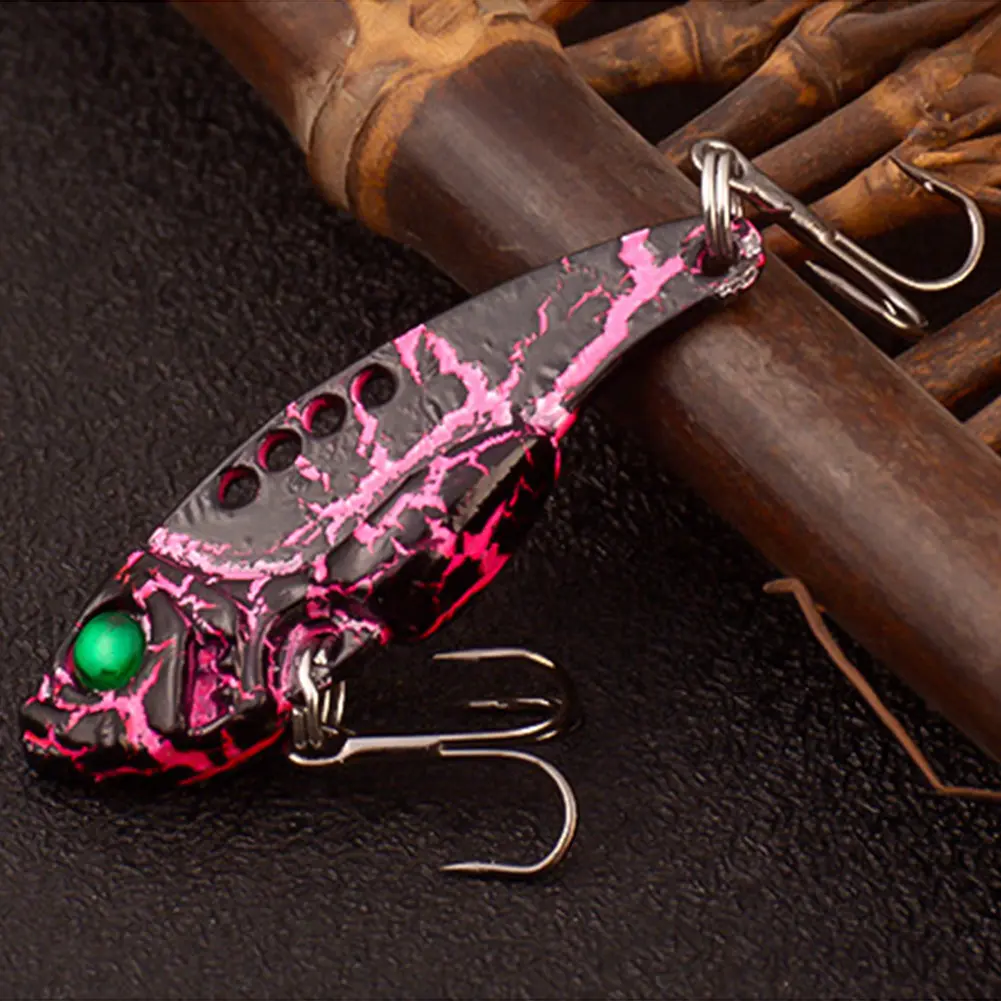 5Pcs Metal VIB 7g Spinner Spoon Fishing Lures Artificial Hard Bait Crankbait for Bass Pike Perch