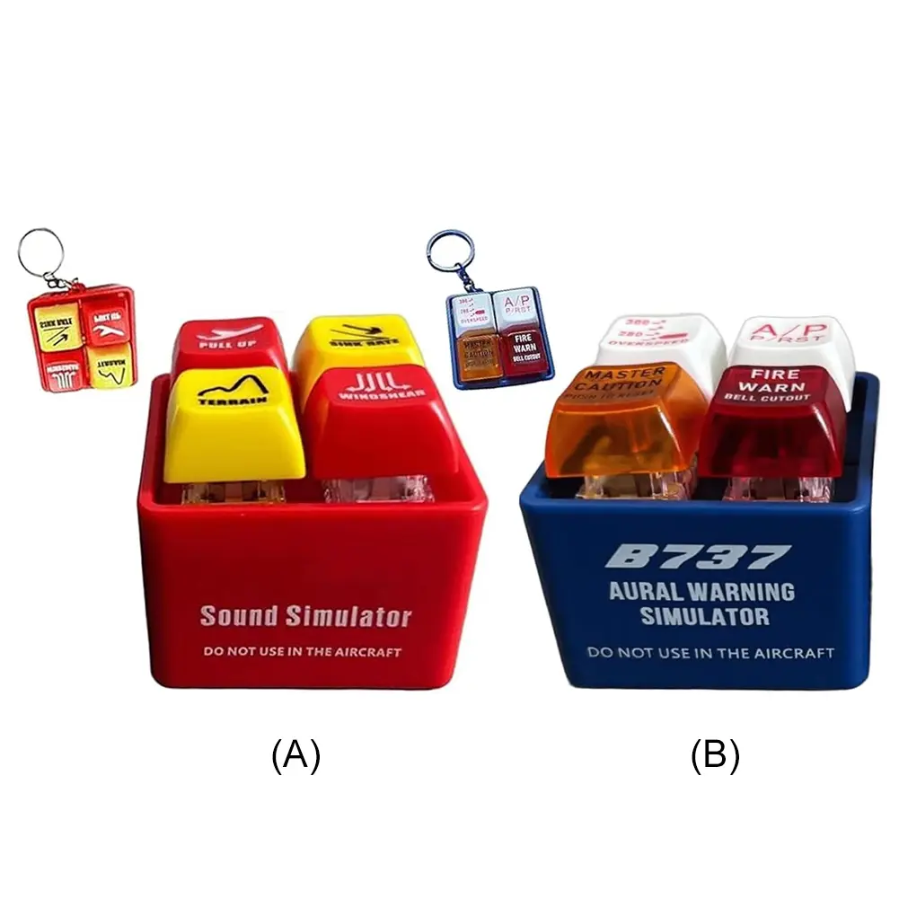 Airplane Alert Keychain Emergencies Purse Ornament Pilot Keychain for Aviation Fans Handbag Women Men