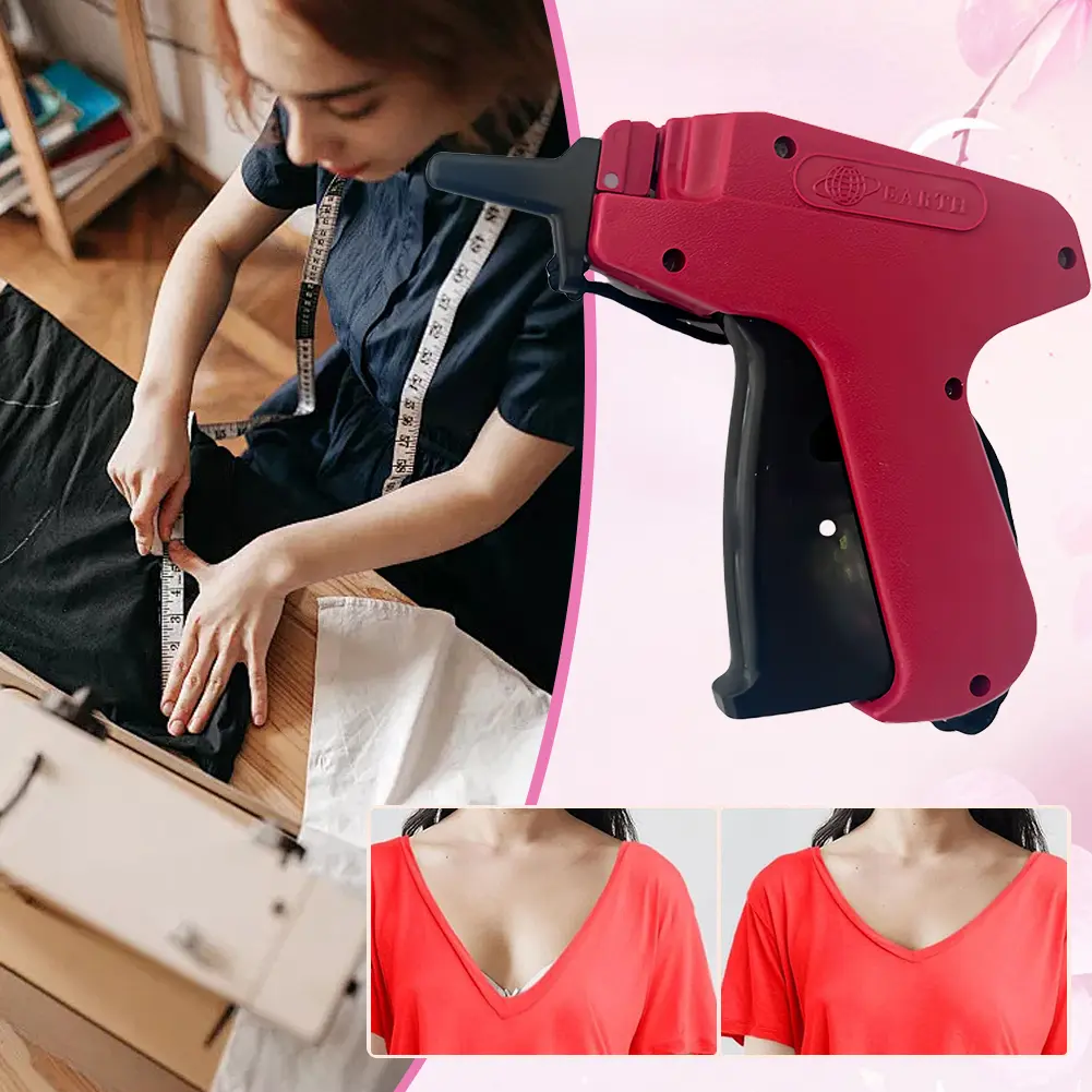 Quick Clothing Fixer Garment Sewing Tool Handheld Clothing Sewing Machine Mini Stitch Hemming Gun Micro Tagging Gun for Clothes