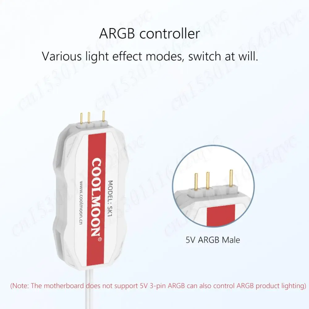 RGB Controller Cable 5V 3PIN To SATA ARGB Mini Controller HUB Adapter RGB Remote Controller for PC Fan Cooling Fan Light Strip