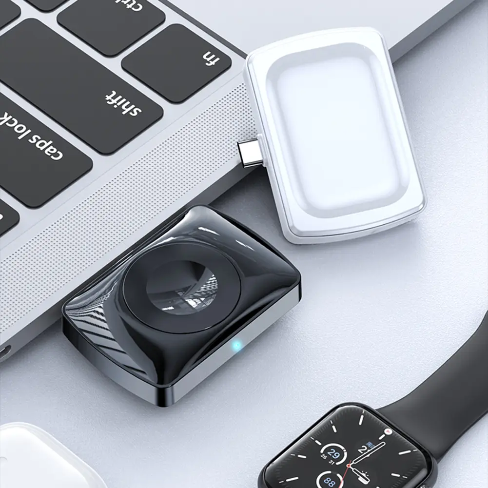 2 in 1 Magnetic Wireless Charger USB C Fast Watch Charger for AirPods 2/3/Pro/4 for Apple Watch Series 10 9 8 7 6 SE 5 4 3 2 1