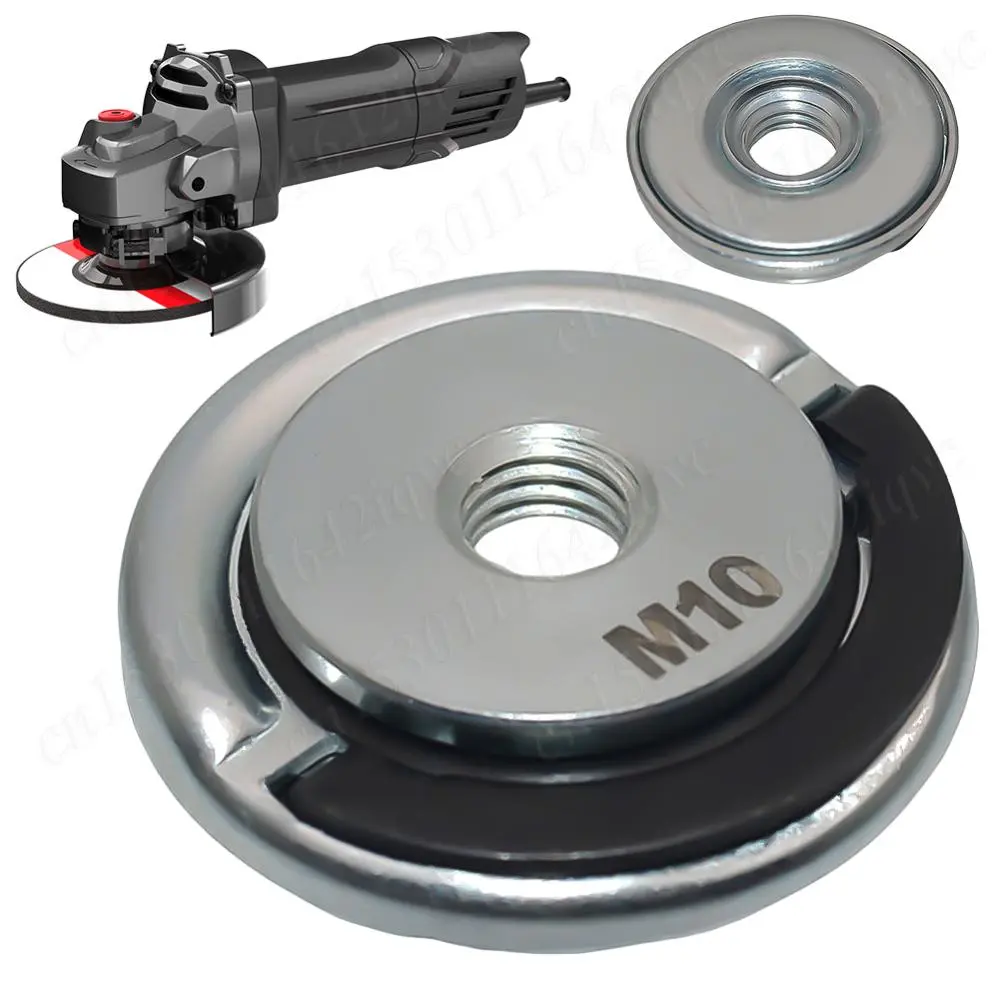 M10 M14 5/8inch -11 Thread Angle Grinder Self-Locking Pressing Plate Quick Release Angle Grinder Flange Nut Power Tools