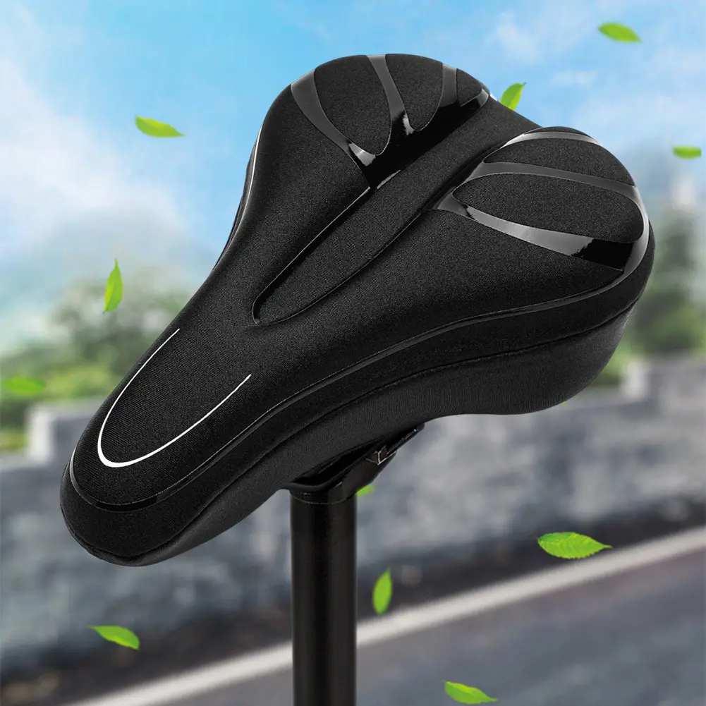 Bike Cushion Cover Anti-Slip Bicycle Seat Protector Breathable Cycling Cushion Seat Protector Outdoor Biking Accessories