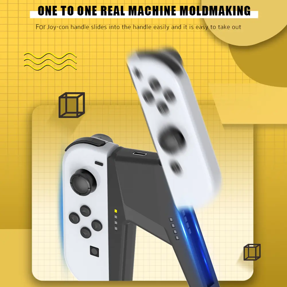 Game Controller Charging Dock Grip Left & Right Charger Controller Handle Accessories for Nintendo Switch/Switch OLED Joy-con