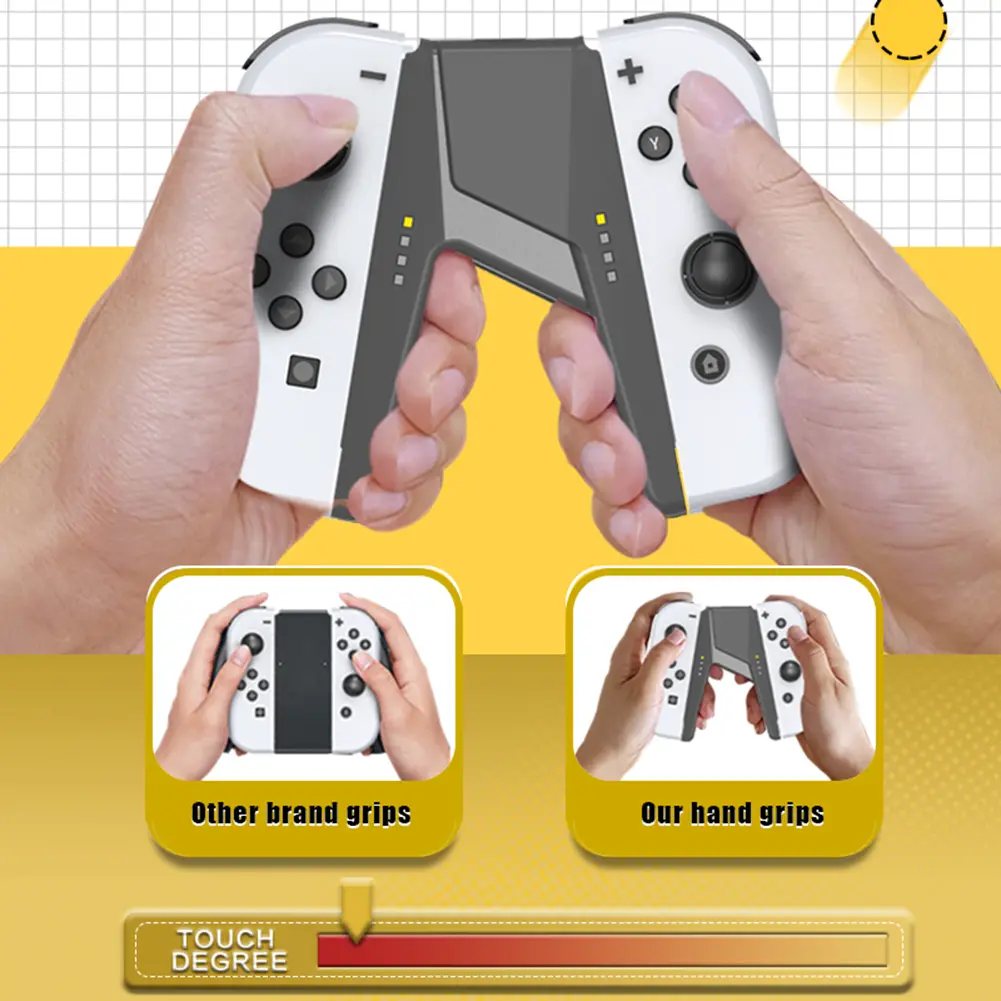 Game Controller Charging Dock Grip Left & Right Charger Controller Handle Accessories for Nintendo Switch/Switch OLED Joy-con