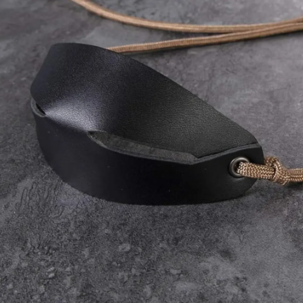 Handmade Leather Shepherd Sling Pouch Sling Shot Rope Strap Leather Throwing Sling Hiking Hunting Accessories