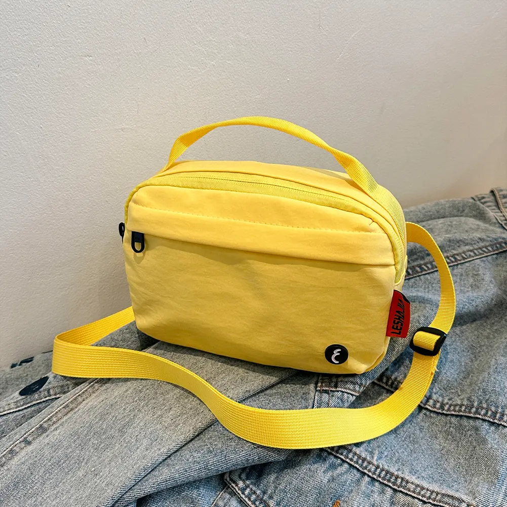 Bum Bag for Women Men Solid Waist Bag Nylon Multi Pockets Small Crossbody Bag Adjustable Strap for Travel Hiking Outdoor Sports