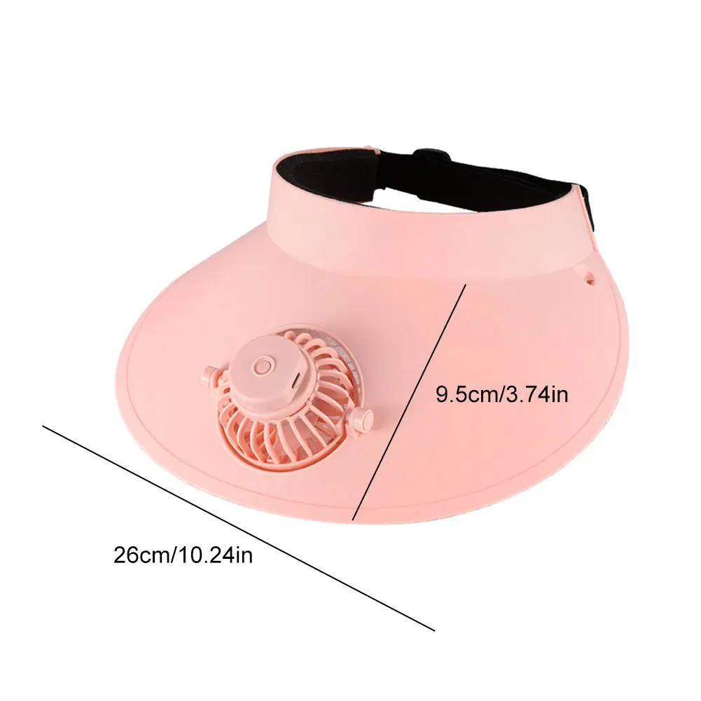 Empty Top Cap with Fan Three Temp Settings Breathable Cooling Fan Hat Beach Hat for Women for Sun Protection and Outdoor