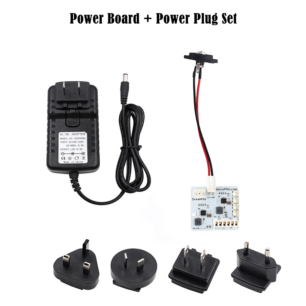 For Dream PSU Rev2.0 Dream PSU 12V Power Supply Board Or/Power Plug Adapter For SEGA DreamCast Game Console Replacement Parts