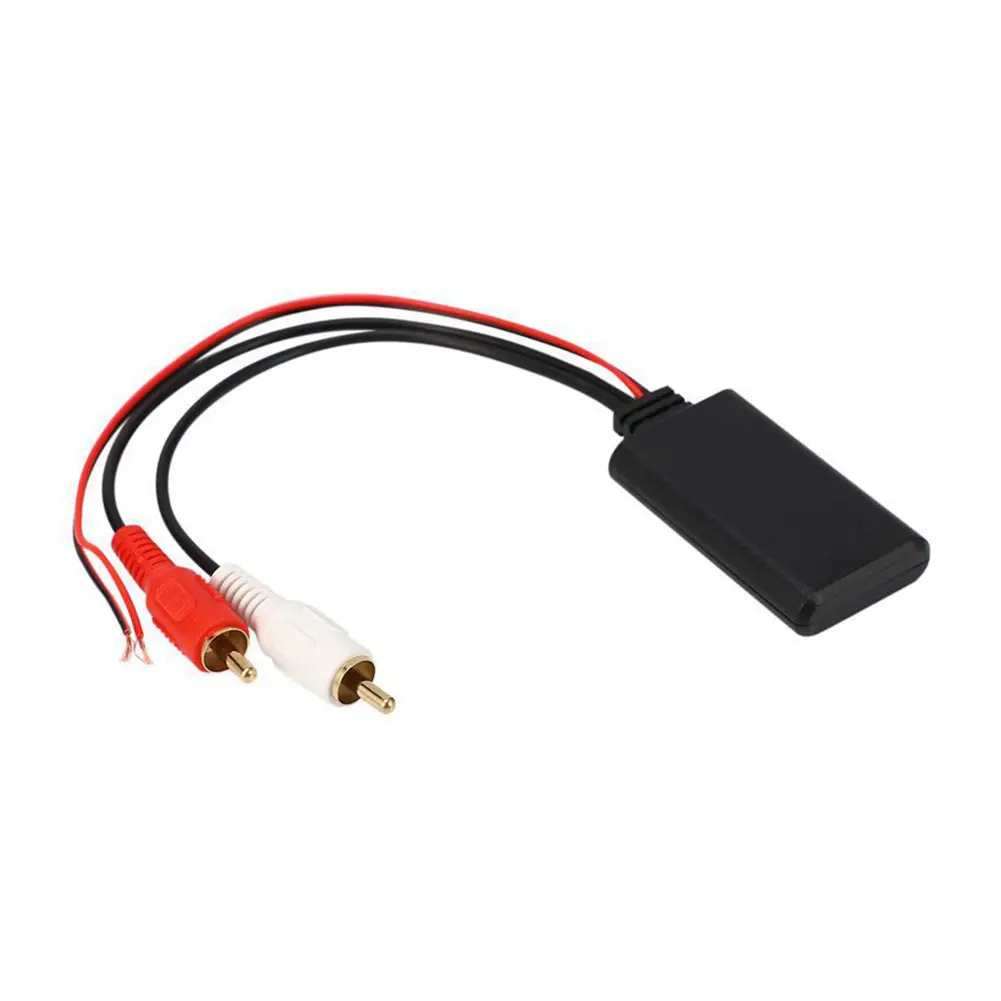 Car Wireless Bluetooth-compatible Receiver Module AUX Adapter Music Audio Stereo Receiver for 2RCA Interface Vehicles