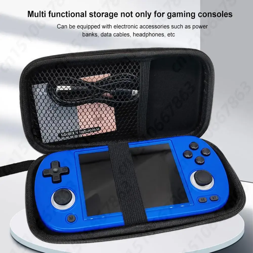 For ANBERNIC RG40XX H Carrying Case with Mesh Pouch Handbag Shcokproof EVA Hard Shell Storage Bag for RG40xx h Games Accessories