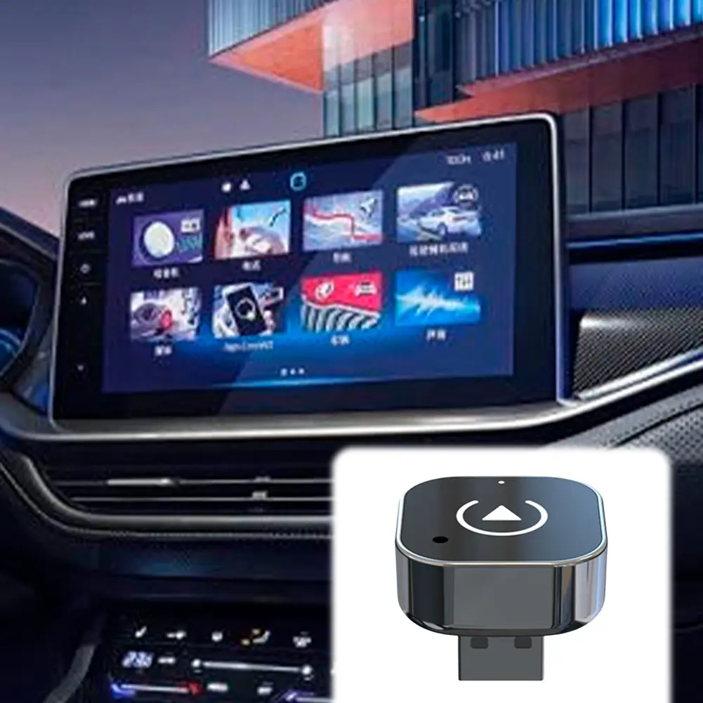 2 in 1 Wireless CarPlay Android Auto Adapter Smart USB Dongle Auto Connect Plug & Play for iPhone and Android Factory Wired Cars