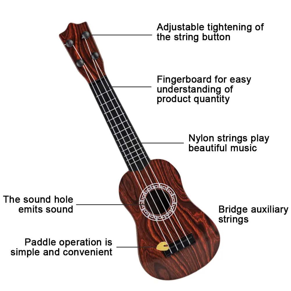 16 In Kids  Classical Ukulele Educational  Kids Ukulele Simulating Music  Ukulele Instrument For Beginners Toddler