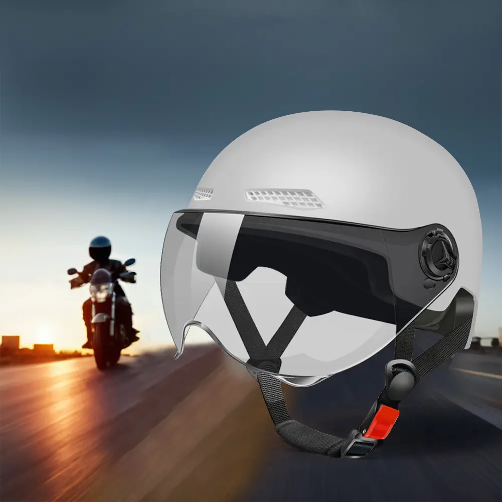 Electric Bike Helmet Scooter Helmet Adjustable Riding Safety Helmet Breathable Detachable Lining Cycling Accessories