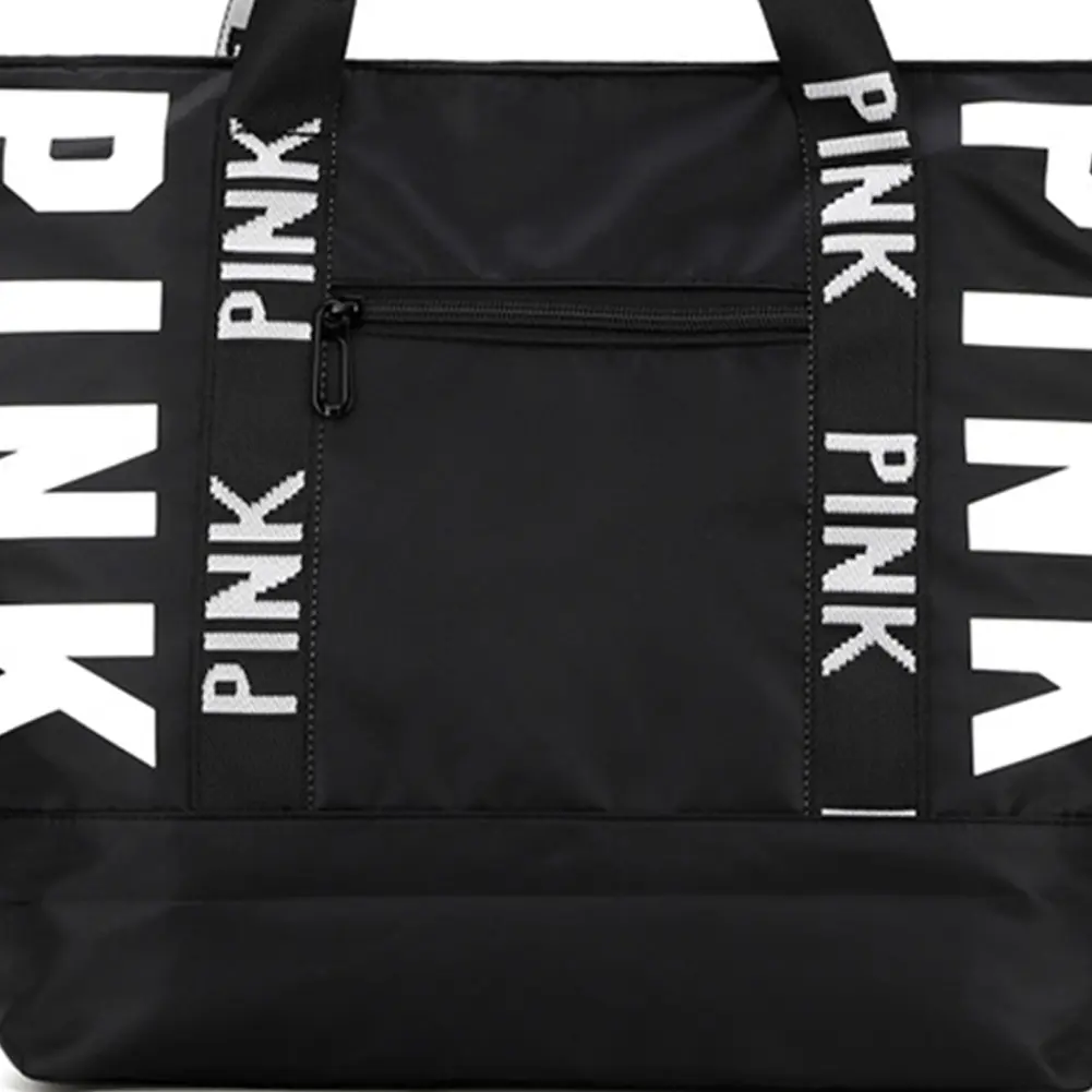 Women Weekender Bag Large Capacity Overnight Luggage Bag Zipper Closure Handbag Storage Bag Lightweight for Travel Shopping