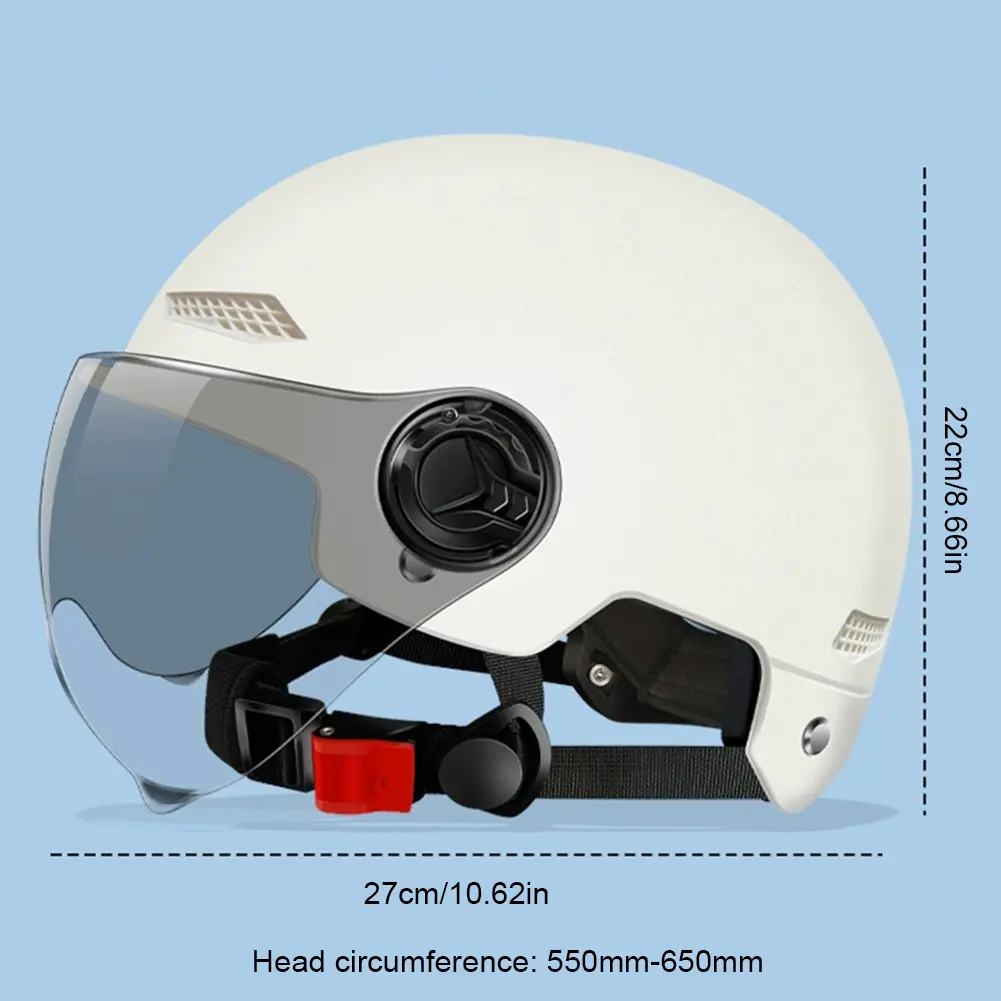 Electric Bike Helmet Scooter Helmet Adjustable Riding Safety Helmet Breathable Detachable Lining Cycling Accessories