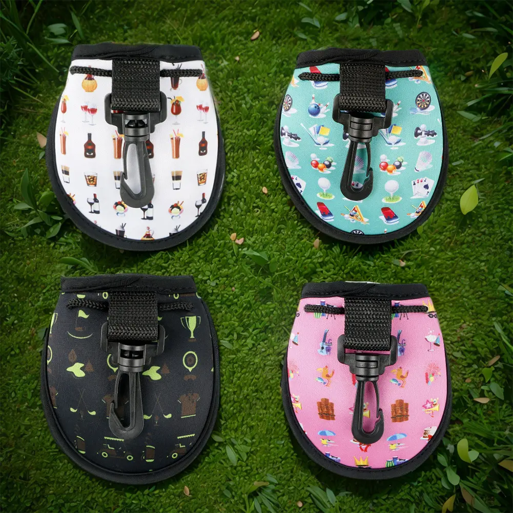 Golf Ball Waist Bag Portable Golf Ball Bag Lightweight Golf Ball Carry Bag Holds 2 Balls Golf Balls Waist Pack Golf Accessories