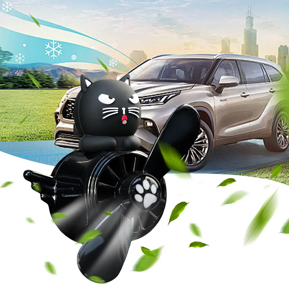 Little Duck Car Aromatherapy Air Outlet Car Ornament Rotating Pilot Rotating Propeller Dog Pilot Auto Interior Perfume Diffuser