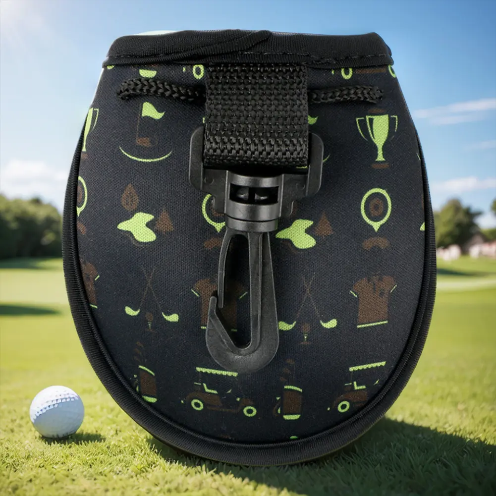 Golf Ball Waist Bag Portable Golf Ball Bag Lightweight Golf Ball Carry Bag Holds 2 Balls Golf Balls Waist Pack Golf Accessories
