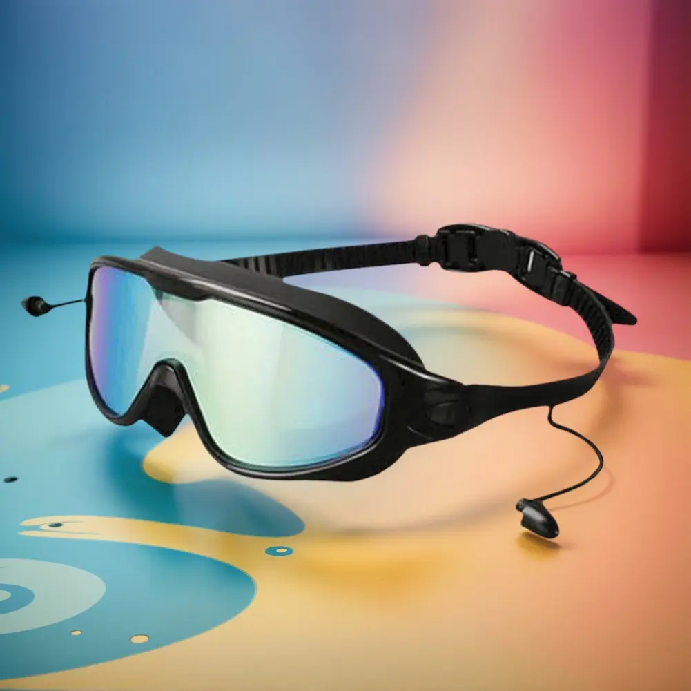 1/2Pcs Large Frame Swimming Goggles Adult High-Definition Anti Fog Electroplated Swimming Goggles For Women Men Silicone Goggle