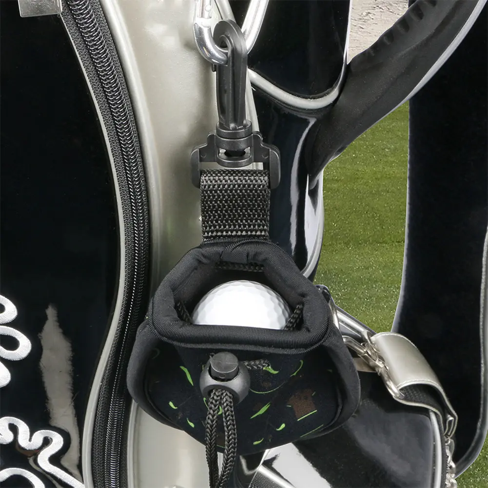 Golf Ball Waist Bag Portable Golf Ball Bag Lightweight Golf Ball Carry Bag Holds 2 Balls Golf Balls Waist Pack Golf Accessories