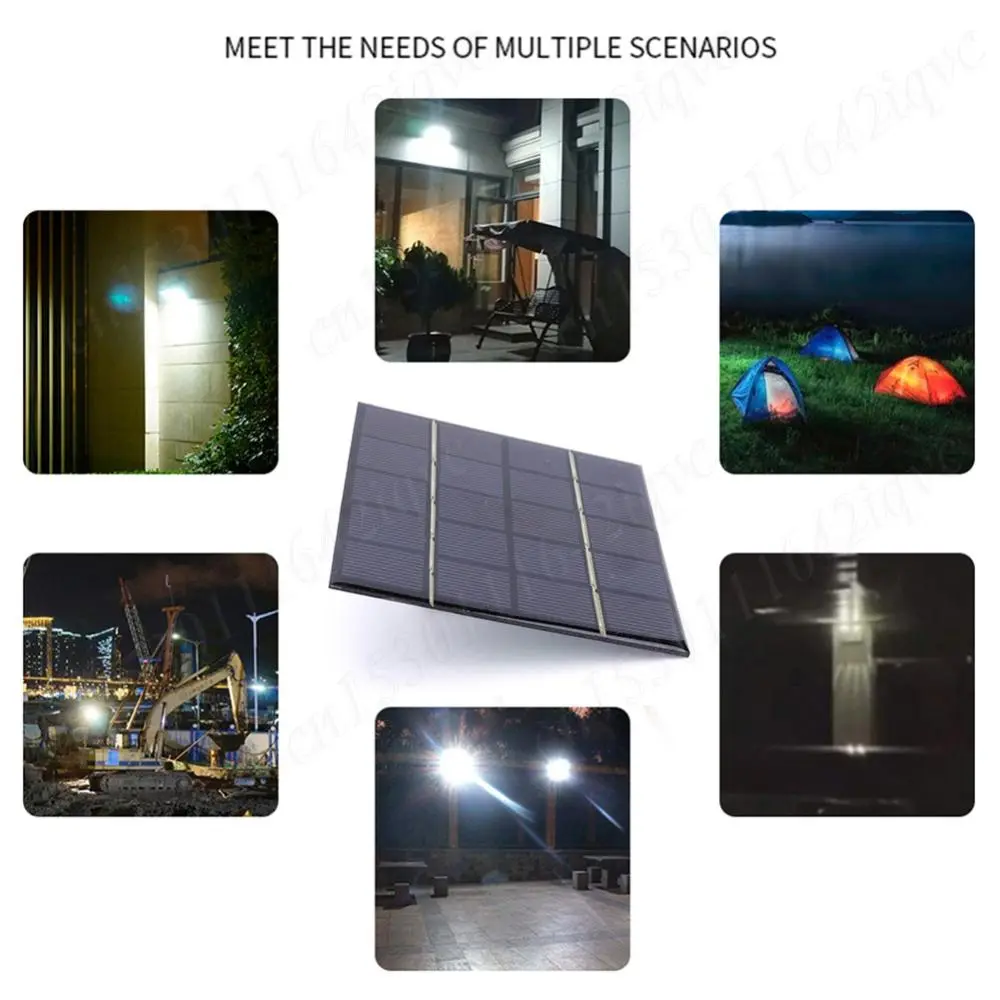 Solar Charging Panel 3W 5V Portable Solar Panel Photovoltaic Cells for Solar Light for 3.7V Battery 3-5V Battery/Phone Charger