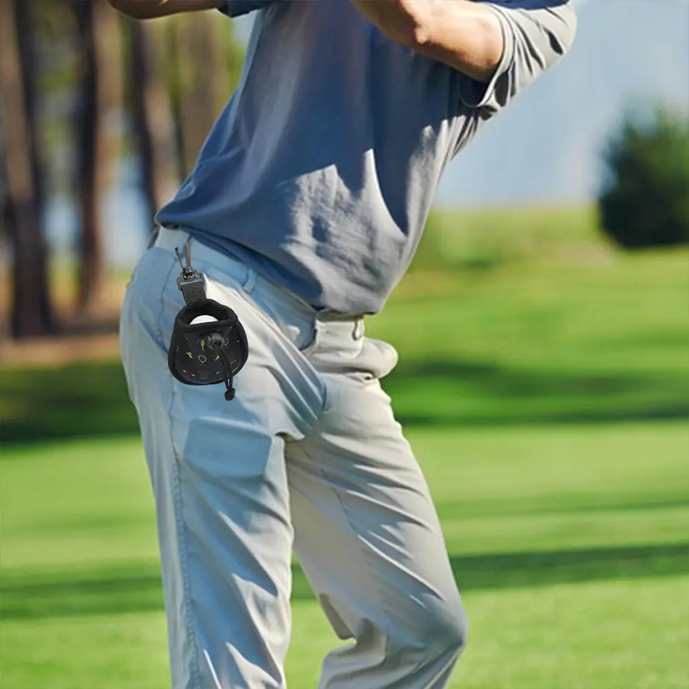 Golf Ball Waist Bag Portable Golf Ball Bag Lightweight Golf Ball Carry Bag Holds 2 Balls Golf Balls Waist Pack Golf Accessories