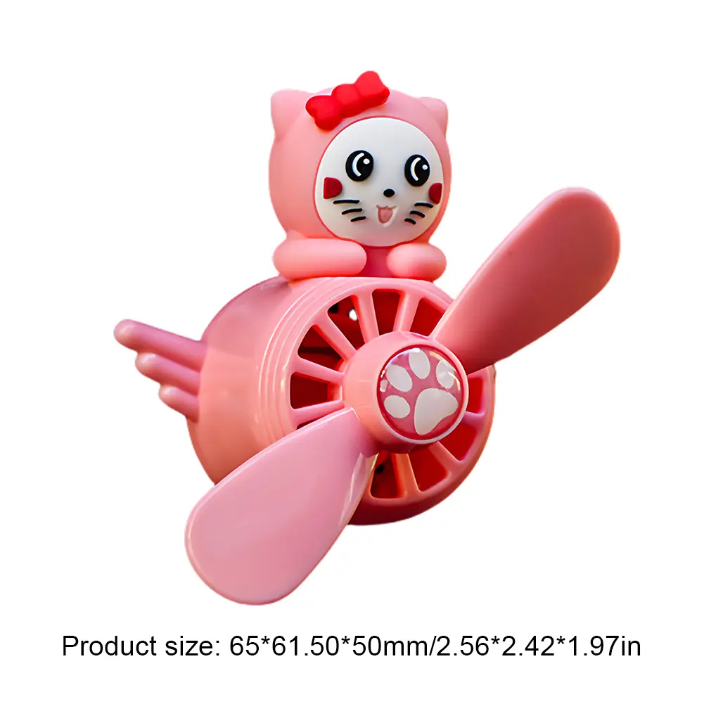 Little Duck Car Aromatherapy Air Outlet Car Ornament Rotating Pilot Rotating Propeller Dog Pilot Auto Interior Perfume Diffuser