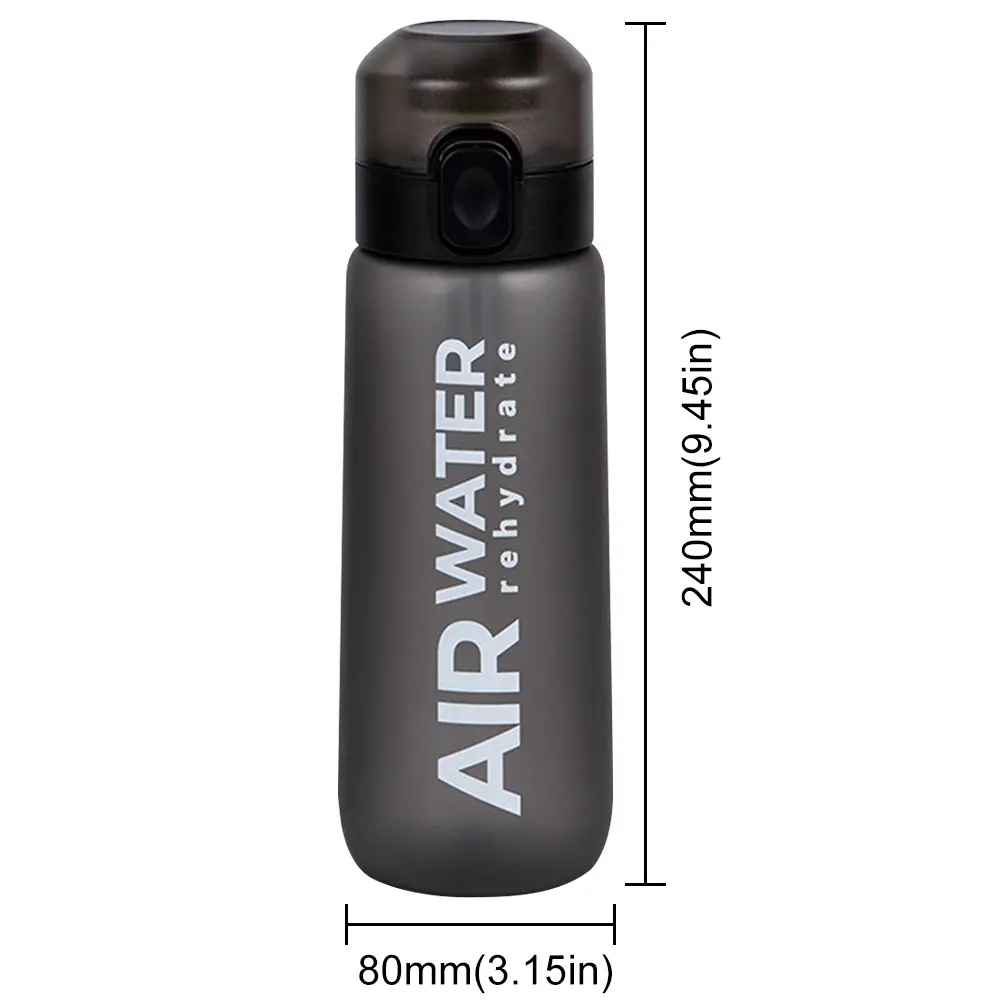 750ml Sports Water Bottle with Flavour Pod Air Flavored Drinking Bottle Fruit Infuser Water Bottle for Outdoor Camping Travel