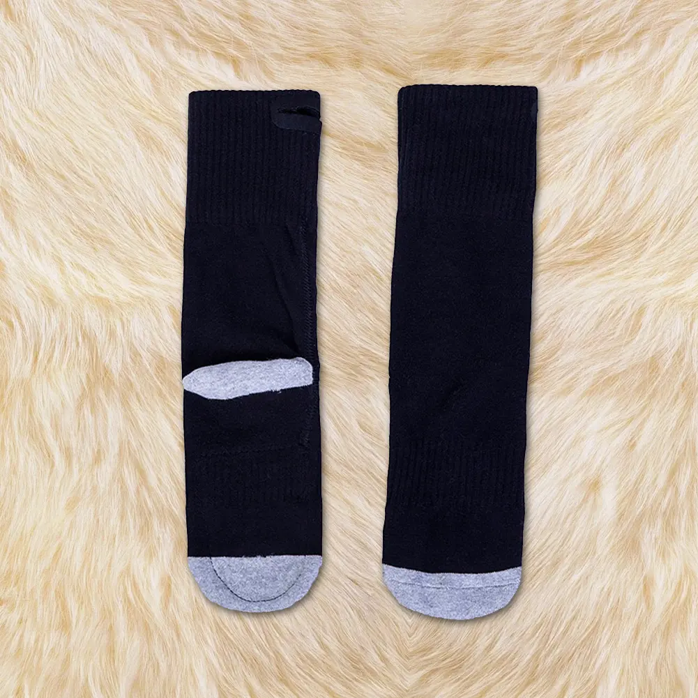 Electric Heated Socks Battery Heated Socks Washable Skiing Sock with Built-in Heating Panels Foot Warmers for Camping Hiking