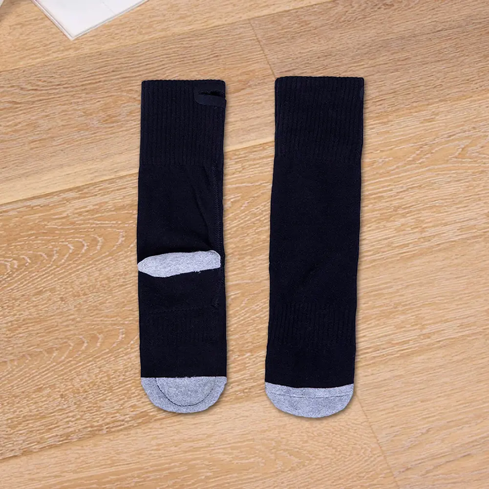 Electric Heated Socks Battery Heated Socks Washable Skiing Sock with Built-in Heating Panels Foot Warmers for Camping Hiking