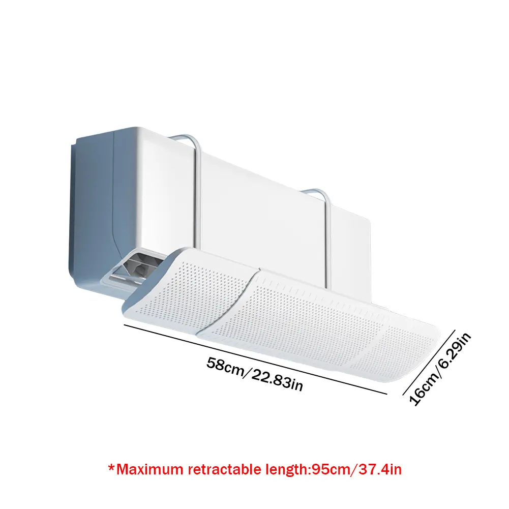 Air Conditioning WindShield Hanging-type Anti Direct Blowing Wind Deflector Adjustable Wind Guide Cover Outlet Baffle Dust Cover