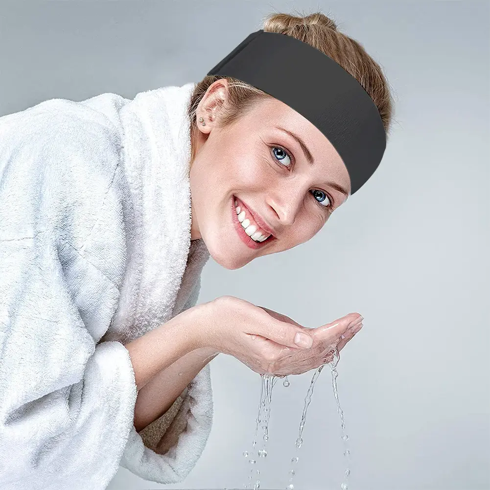 Disposable Beauty Salon Makeup Hair Band Non-Woven Washing Bath Hair Band Non-Slip Spa Headband Facial Headbands for Women Girl