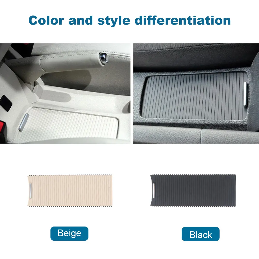 Center Armrest Box Cover Plate 5KD83253182V Cup Holder Pull Curtain Centre Console Slide Cup Holder Panel for Sagitar 2006-2011