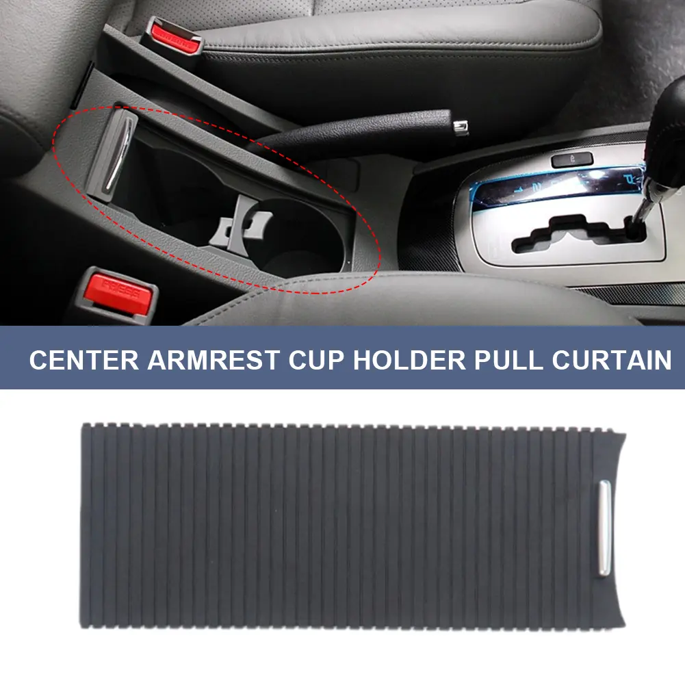 Center Armrest Box Cover Plate 5KD83253182V Cup Holder Pull Curtain Centre Console Slide Cup Holder Panel for Sagitar 2006-2011