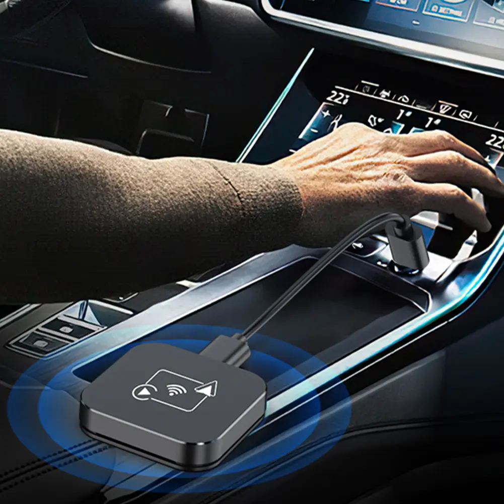Wireless CarPlay & Android Auto Adapter Smart AI Box Wired To Wireless Car Smart Box Plug and Play