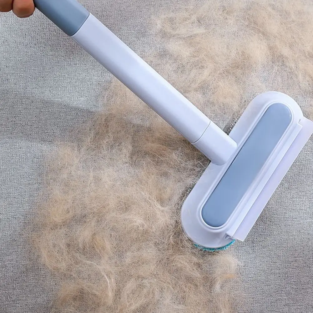 Pet Hair Remover Long Handle Washable Lint Brush Dog Hair Remover Brush Cat Hair Remover for Furniture Carpet Clothes