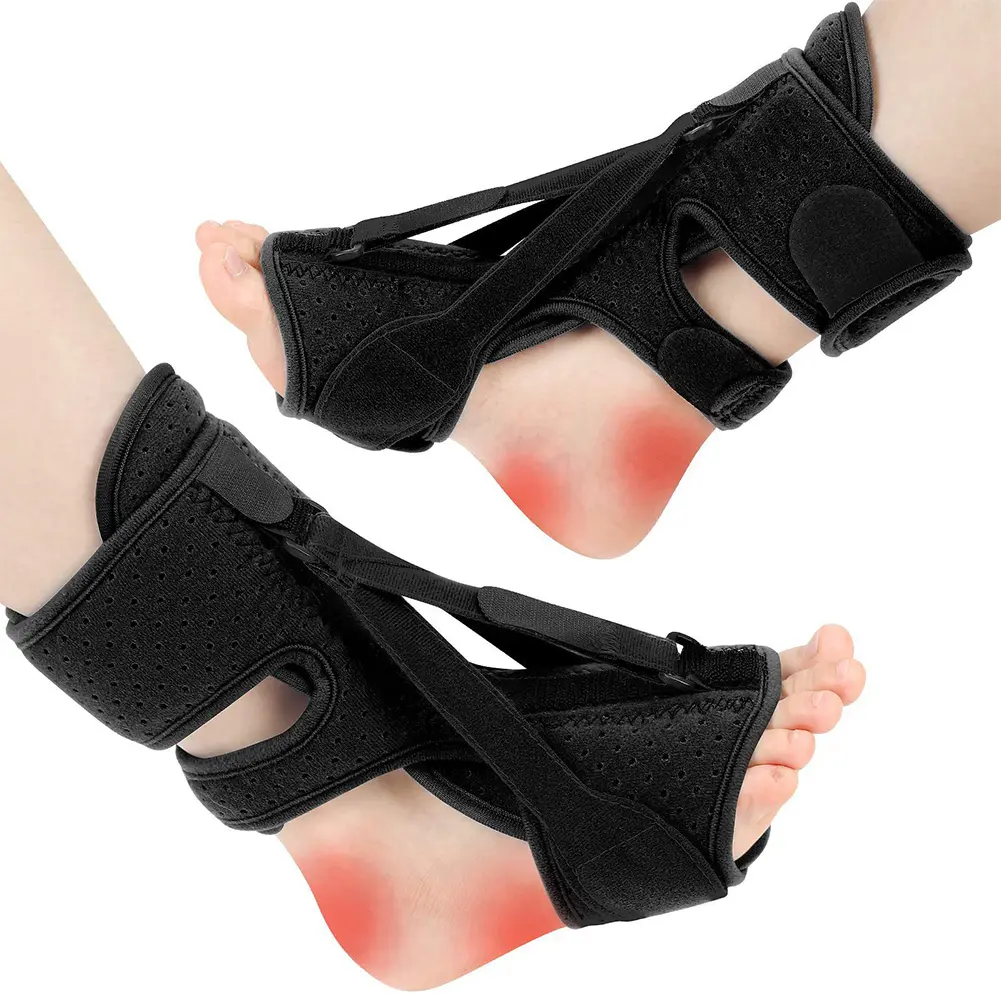 Foot Drop Orthotic Brace Pain Relief Elastic Night Splint with Arch Support for Plantar Fasciitis/Heel/Ankle/Arch Foot Pain