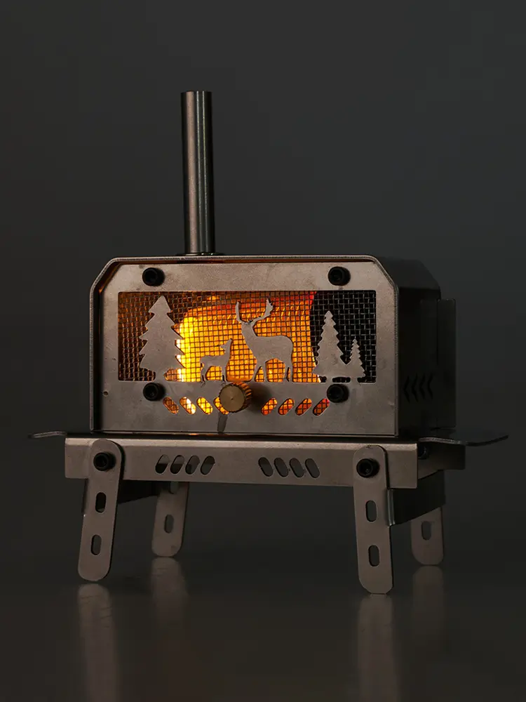 Mini Firewood Stove Outdoor Camping Incense Burner Folding Aromatherapy Stove Portable Home Desktop Mosquito Incense Burner