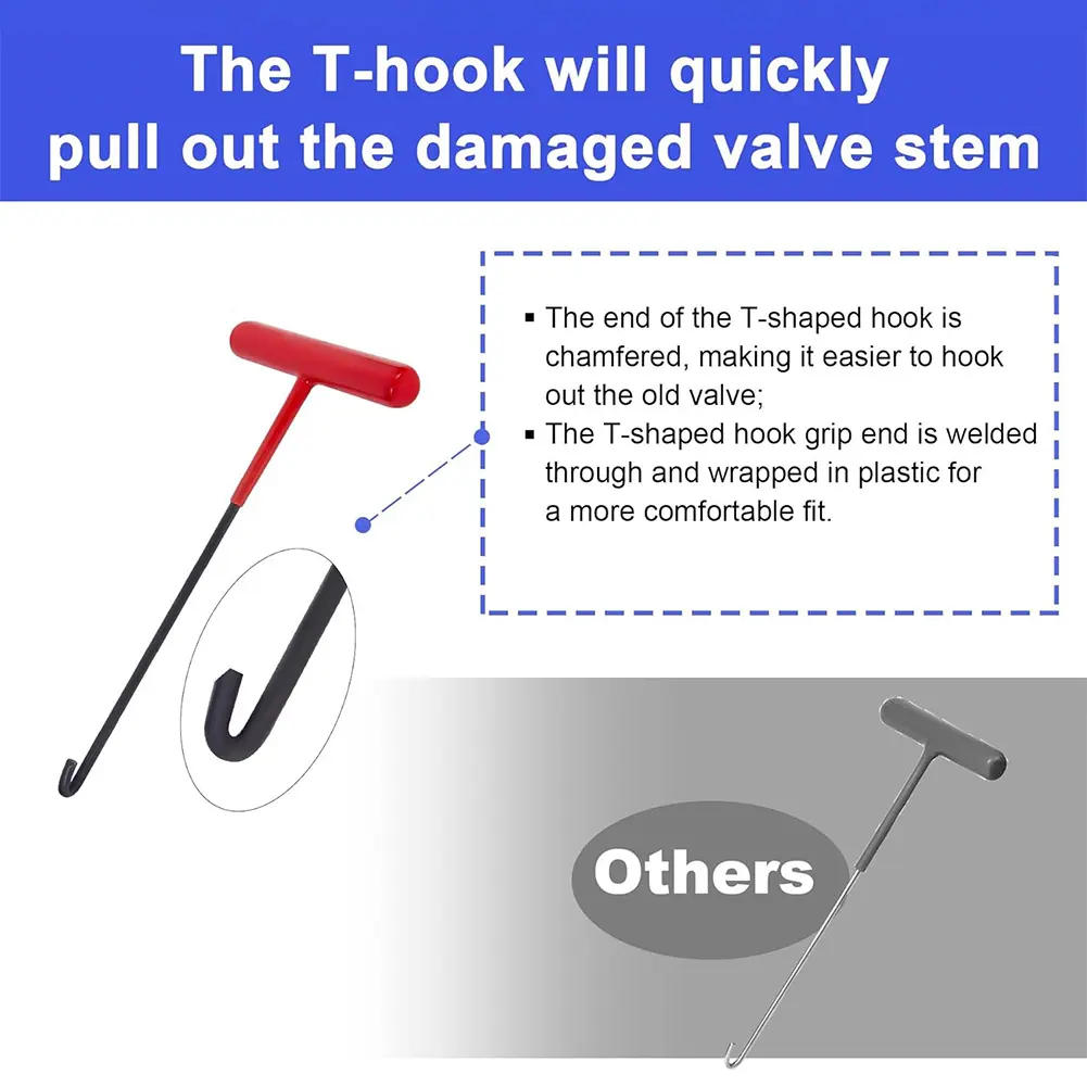 Quick Change Tire Valve Core Tool Kit Tire Valve Core Quick Replacement Tool Kit for Replacing Leaky Valves in Cars ATVs Trucks