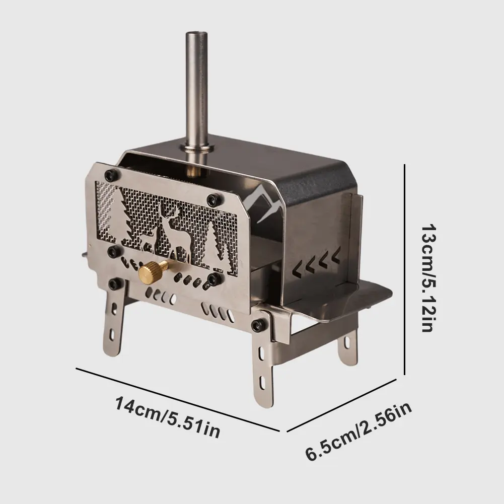 Mini Firewood Stove Outdoor Camping Incense Burner Folding Aromatherapy Stove Portable Home Desktop Mosquito Incense Burner