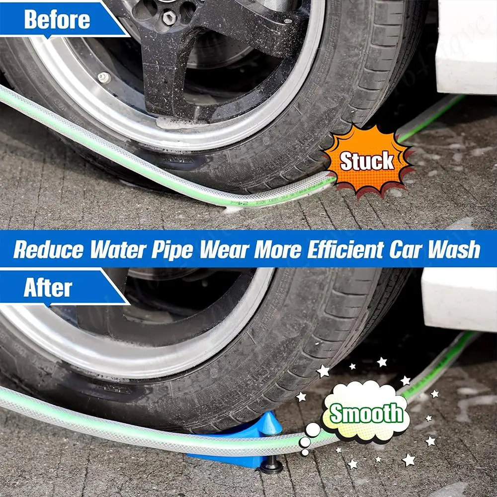 4Pcs Hose Slide Tire Wedge Car Wash Tube Hose Guide For Car Wash Detail Car Plastic Wash Tool To Avoid Snagging Tire Hose Roller