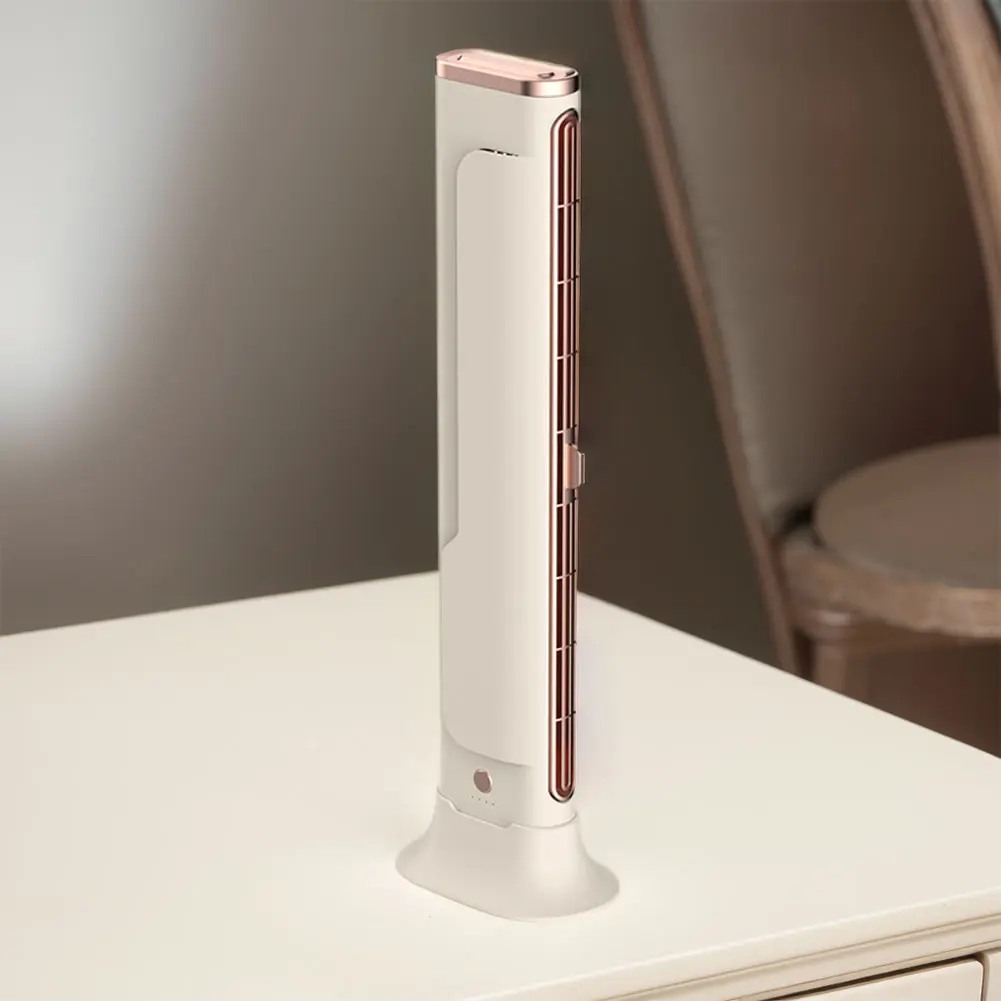 Tower Fan Adjustable Vents Bladeless Fan Space-Saving Oscillating Fan for Bedroom Home Office Room