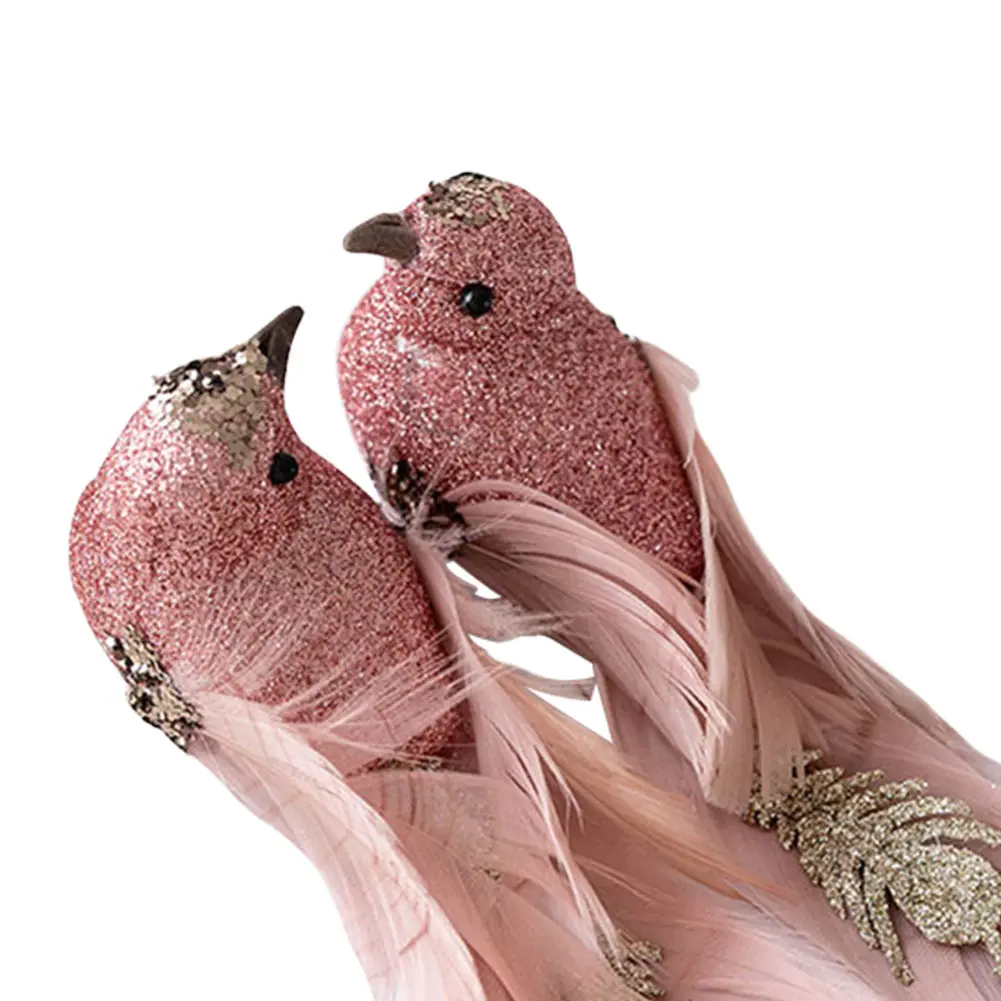Foam Simulation Feather Bird Fake Bird Christmas Tree Decoration Bird for Wedding Home Decoration Christmas Tree Pendant