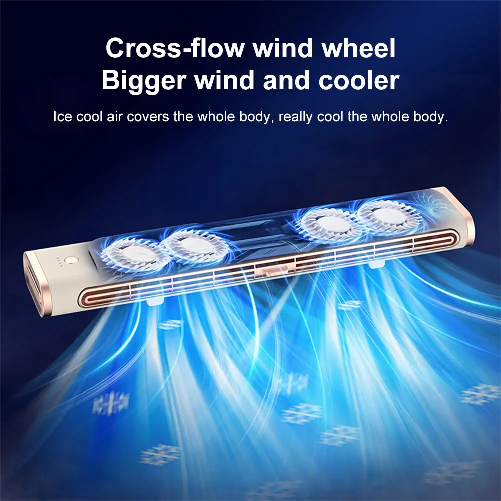 Tower Fan Adjustable Vents Bladeless Fan Space-Saving Oscillating Fan for Bedroom Home Office Room