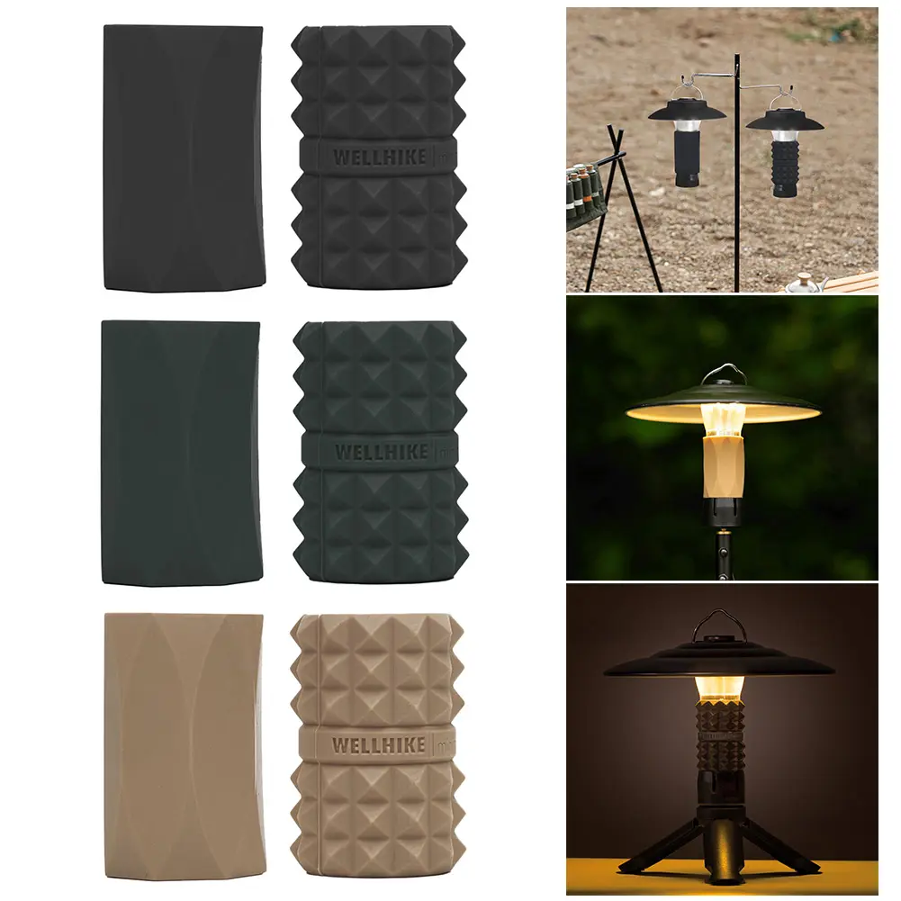 2pcs Lampshape Silicone DIY Lantern Shade Non-slip Camping Light Shade Protection Lighting Accessories for GZ/