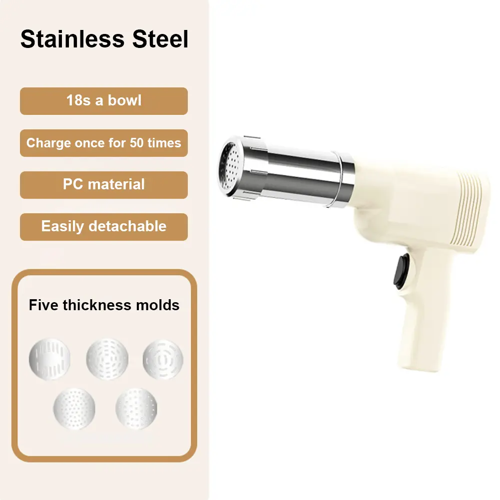 Household Electric Cordless Pasta Maker Noodle Machine Automatic Noodle Maker Charging Handheld Small Electric Noodle Press Gun
